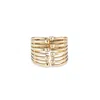 Unode50 Nail Heads Cuff Metal Bracelet In Gold