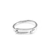 Unode50 Nail-shaped Buckle Rigid Metal Bracelet In Silver