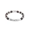 Unode50 Olive Wood Leather Bracelet In Multi