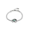 Unode50 One Strand Elastic Double Moon Bead Metal Bracelet In Silver