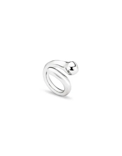 Unode50 Open Organic‑design Ring In Silver
