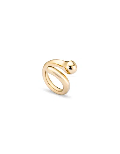 Unode50 Open Ring With Organic Design In Gold