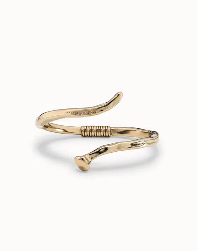 Unode50 Organic‑style Bangle Bracelet In Gold