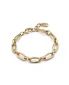 Unode50 Oval Link Carabiner Bracelet In Gold