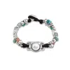 Unode50 Pearl Accent Leather Bracelet In Gray