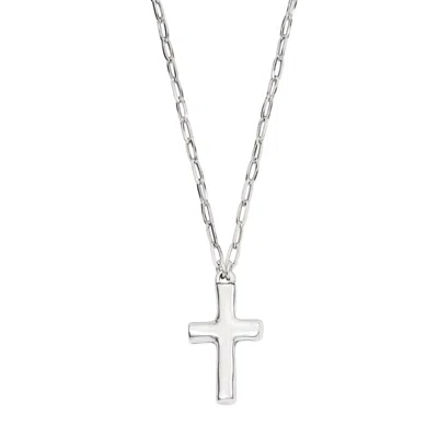 Unode50 Petite Silver Cross Necklace