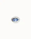 Unode50 Piercing With Blue Crystal In Blue