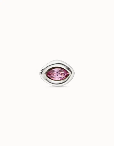 Unode50 Piercing With Pink Crystal In Purple