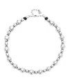 Unode50 Polished Bead Necklace In Silver