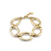 Unode50 Polished Medium Link Bracelet In Gold