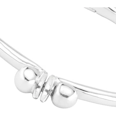 Unode50 Polished Signature Cuff In Metallic
