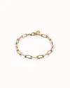 Unode50 Rectangular Link Chain Bracelet In Red