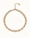 Unode50 Rectangular Links Chain Necklace In White