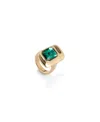 Unode50 Rectangular Shaped Crystal Ring In Gold