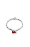 Unode50 Red Murano Core Bracelet In Metallic