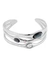 Unode50 Rigid Crystal Bangle In Gold