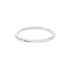 Unode50 Rigid Sterling Silver Elastic Bracelet In Silver