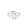 Unode50 Rigid Sterling Silver Plated Two Tubes Bracelet In Silver