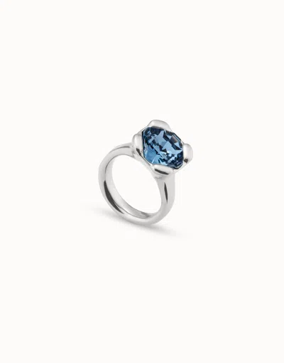 Unode50 Ring With Blue Crystal