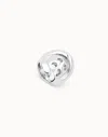 Unode50 Ring With Central Link In Silver