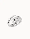 Unode50 Ring With Curved Design In Silver