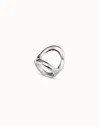 Unode50 Ring With Large Central Oval In Silver