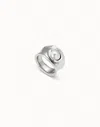 Unode50 Ring With Pearl In White