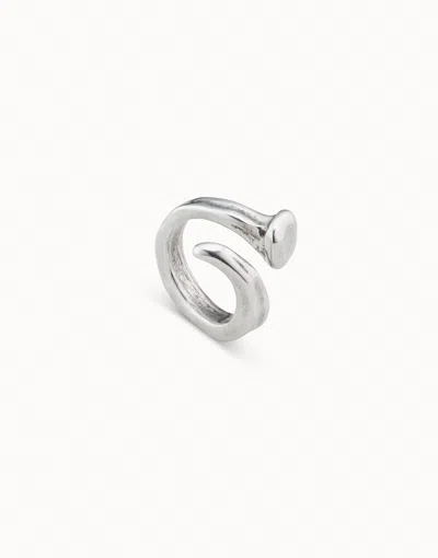 Unode50 Ring With Three Organic Shapes In Silver