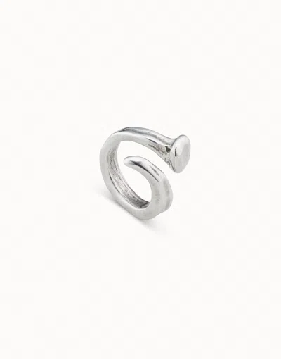 Unode50 Ring With Three Organic Shapes In Silver
