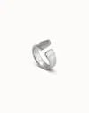 Unode50 Ring With Topaz In White