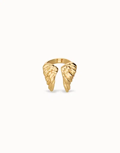 Unode50 Ring With Wing Design In Gold