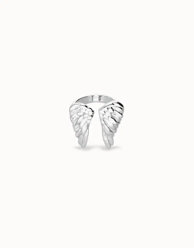 Unode50 Ring With Wing Design In Silver