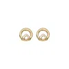 Unode50 Round Glow Link Earrings In Gold