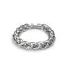 Unode50 Round Link Nut Clasp Bracelet In Silver