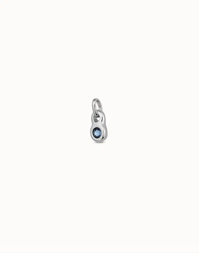 Unode50 Round Shaped Charm With A Blue Crystal