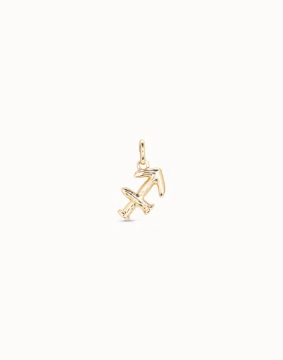 Unode50 Sagittarius Shaped Charm In Gold