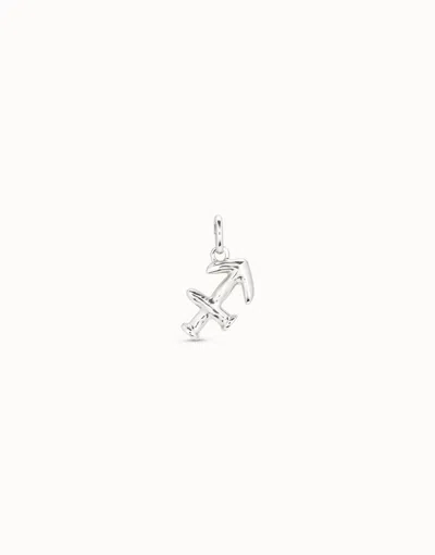 Unode50 Sagittarius Shaped Charm In Silver