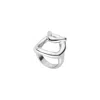 Unode50 Sculptura Interlock Ring In Metallic