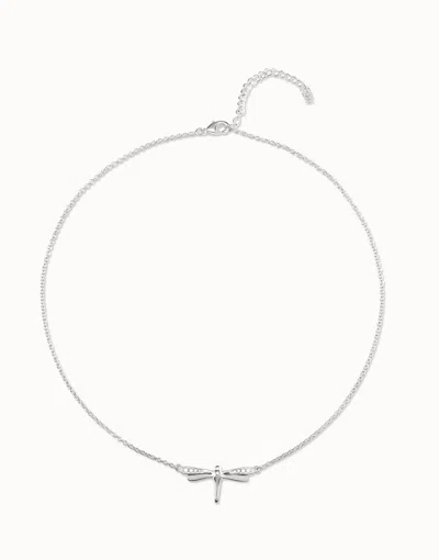 Unode50 Short  Chain Necklace  With Butterfly In White