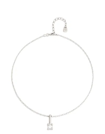 Unode50 Short Chain Necklace With White Cubic Zirconia