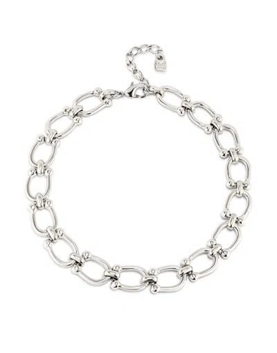 Unode50 Short Link Chain Necklace In Silver