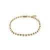 Unode50 18k Gold-plated Necklace With Large Spherical Beads In Gold