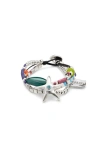 Unode50 Silver-plated Beaded Bracelet With Beads And A Star In Silver