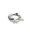 Unode50 Silver-plated Beaded Bracelet With Beads And A Star In Multi