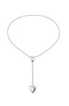 Unode50 Silver-plated Chain With Two Hearts, One Adjustable In Silver