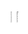 Unode50 Silver Plated Dazzling Drop Earrings In Silver