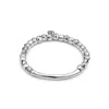 Unode50 Sterling Silver-plated Bracelet With Tubular Piece In Silver