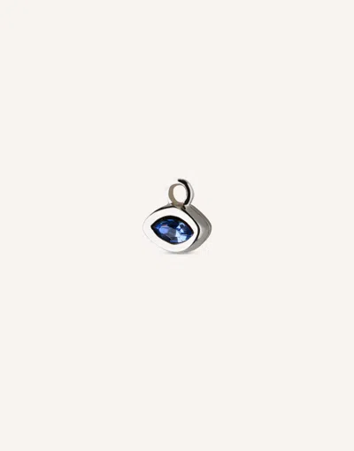 Unode50 Single Hoop Charm With A Cristal In Metallic