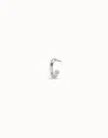 Unode50 Single Hoop Earring In Silver