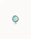 Unode50 Single Stud Earring With Blue Crystal In Blue